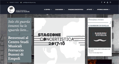 Desktop Screenshot of centrobusoni.org